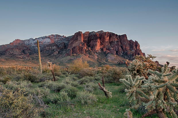 Les Monts de la Superstition en Arizona