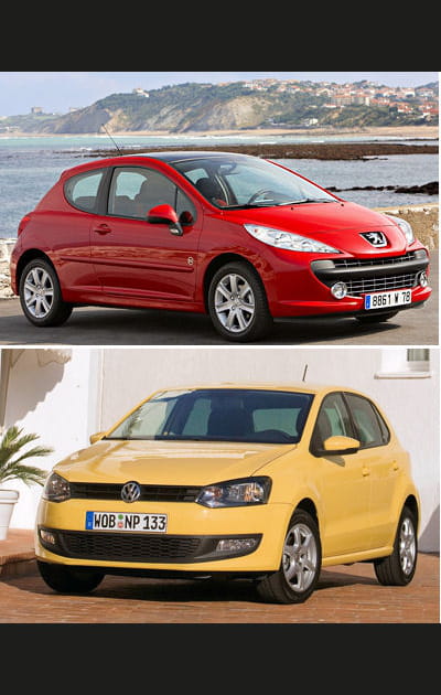 Peugeot 207&nbsp;contre Volkswagen Polo