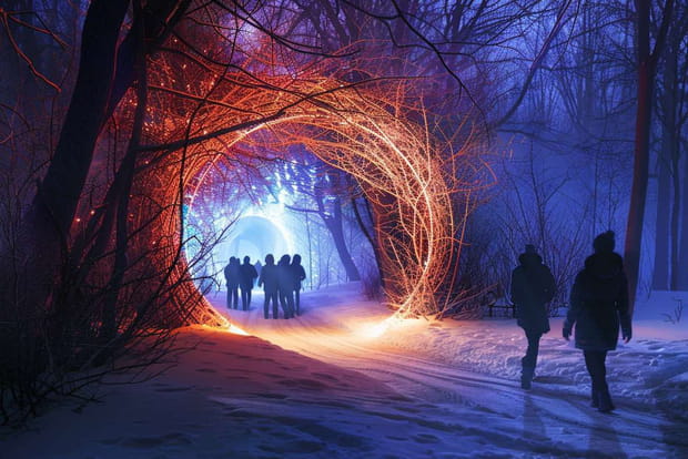 "À la recherche de l'hiver", une aventure lumineuse au Parc Sainte-Croix