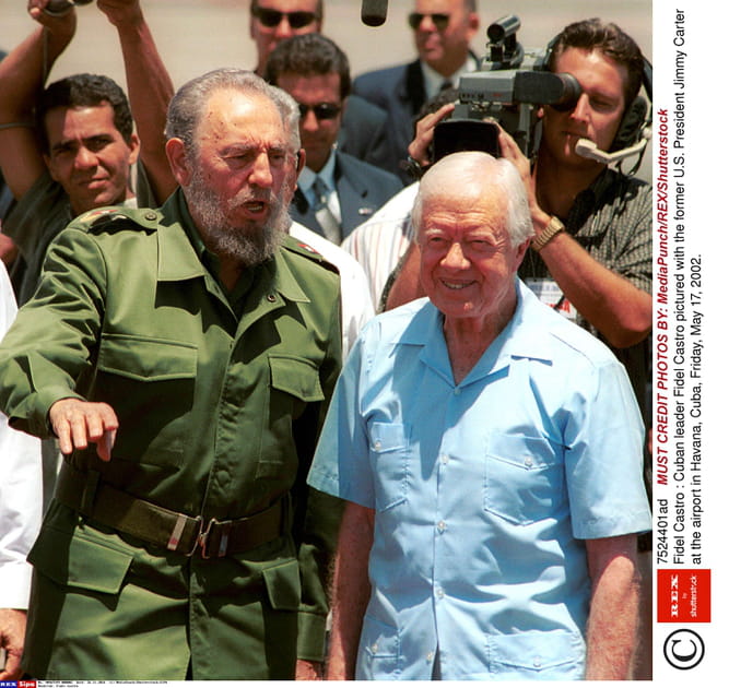Jimmy Carter et Fidel Castro