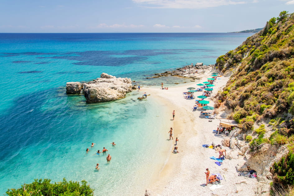 La plage de Xigia &agrave; Zante