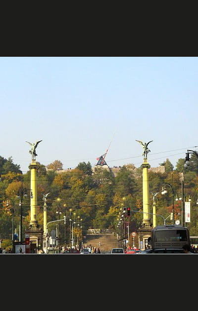 Le m&eacute;tronome du parc Letna