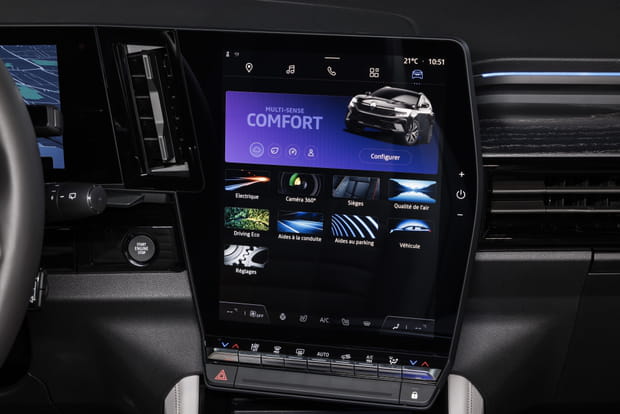 L'écran central du nouveau Renault Espace