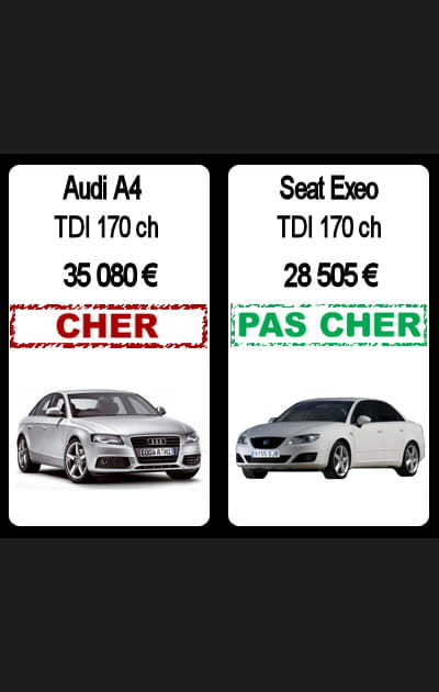 Audi&nbsp;A4&nbsp;contre&nbsp;Seat&nbsp;Exeo