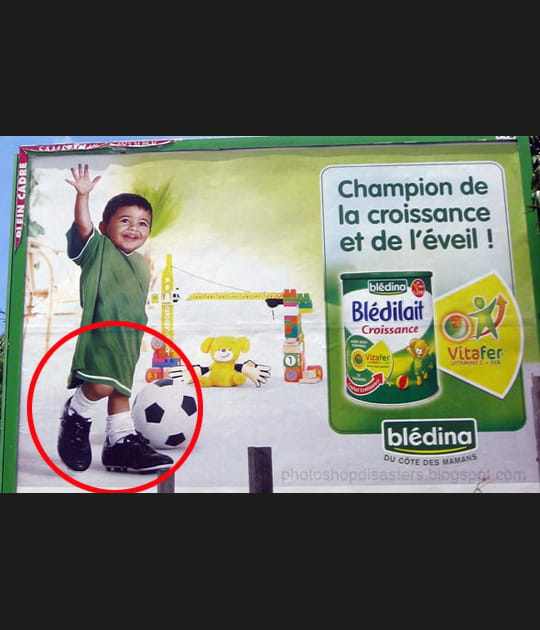 Des &eacute;normes pieds