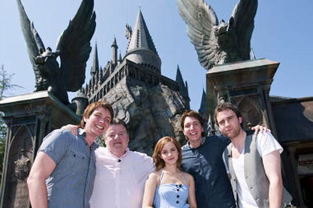 Les acteurs du film Harry Potter à l'inauguration