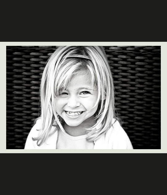 Sourire noir et blanc