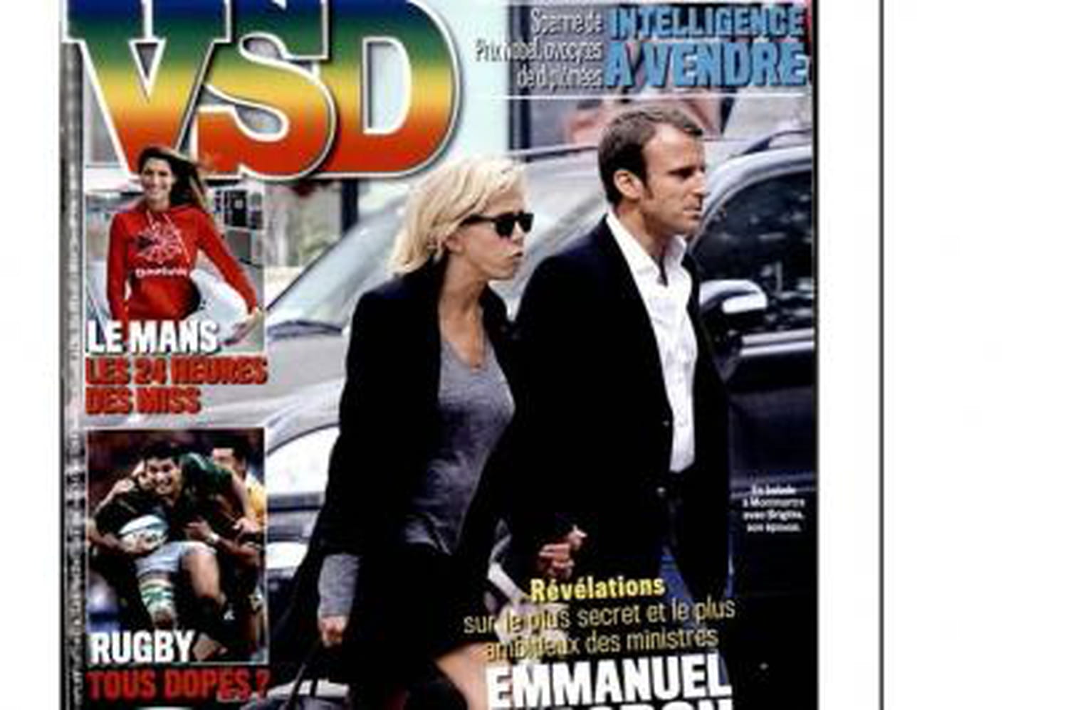 Brigitte Trogneux en une de VSD, la femme du ministre de l'Economie flashée