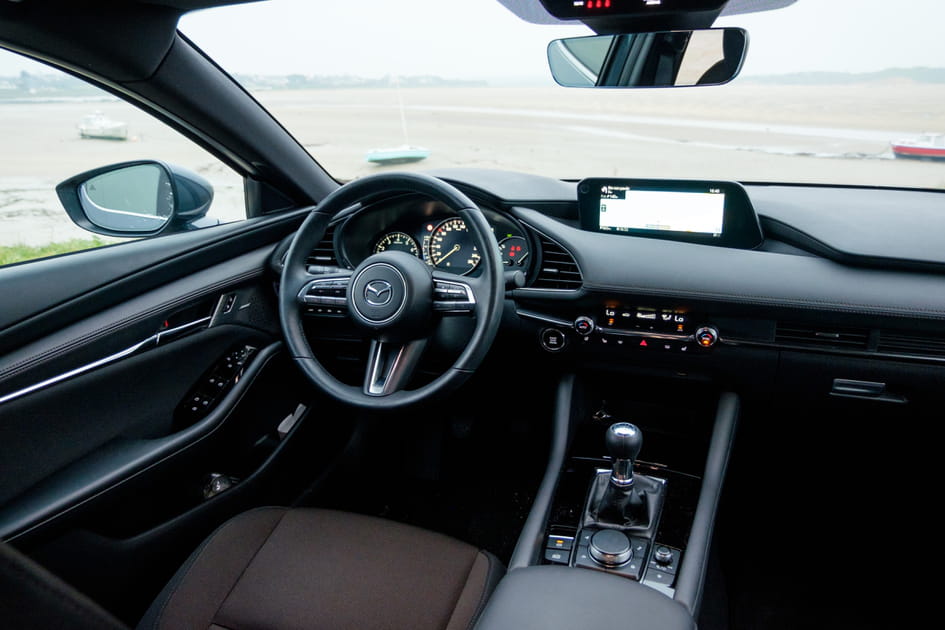 Une excellente finition &agrave; bord de la Mazda 3