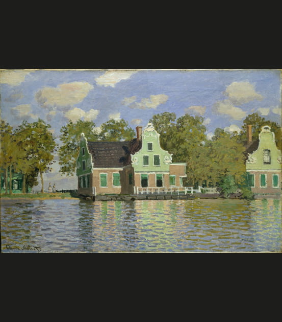Claude Monet, Maisons au bord de la Zaan, &agrave; Zaandam