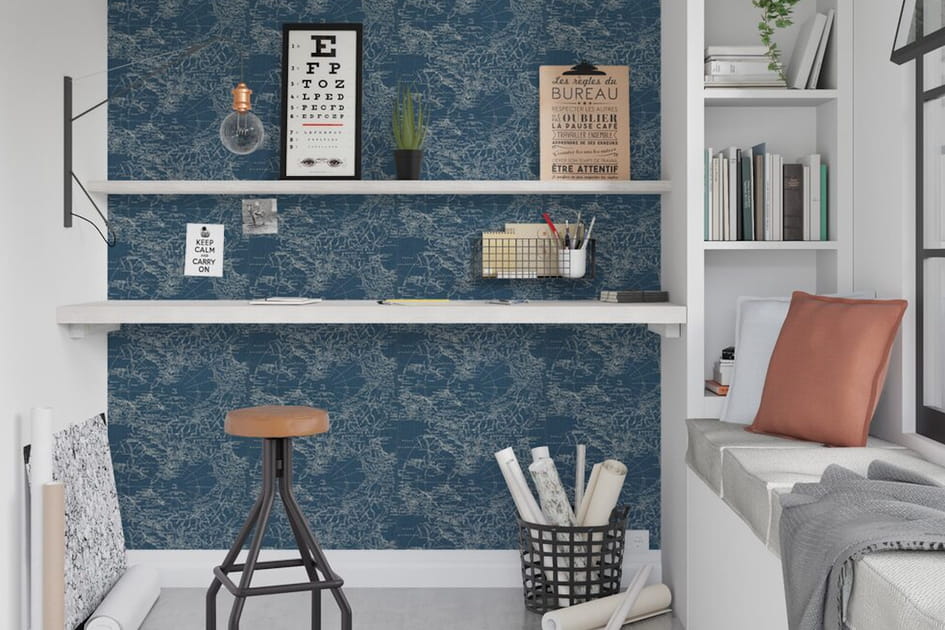 Mettre de la couleur avec un papier peint