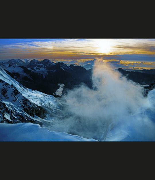 Cr&eacute;puscule sur l'Oberland