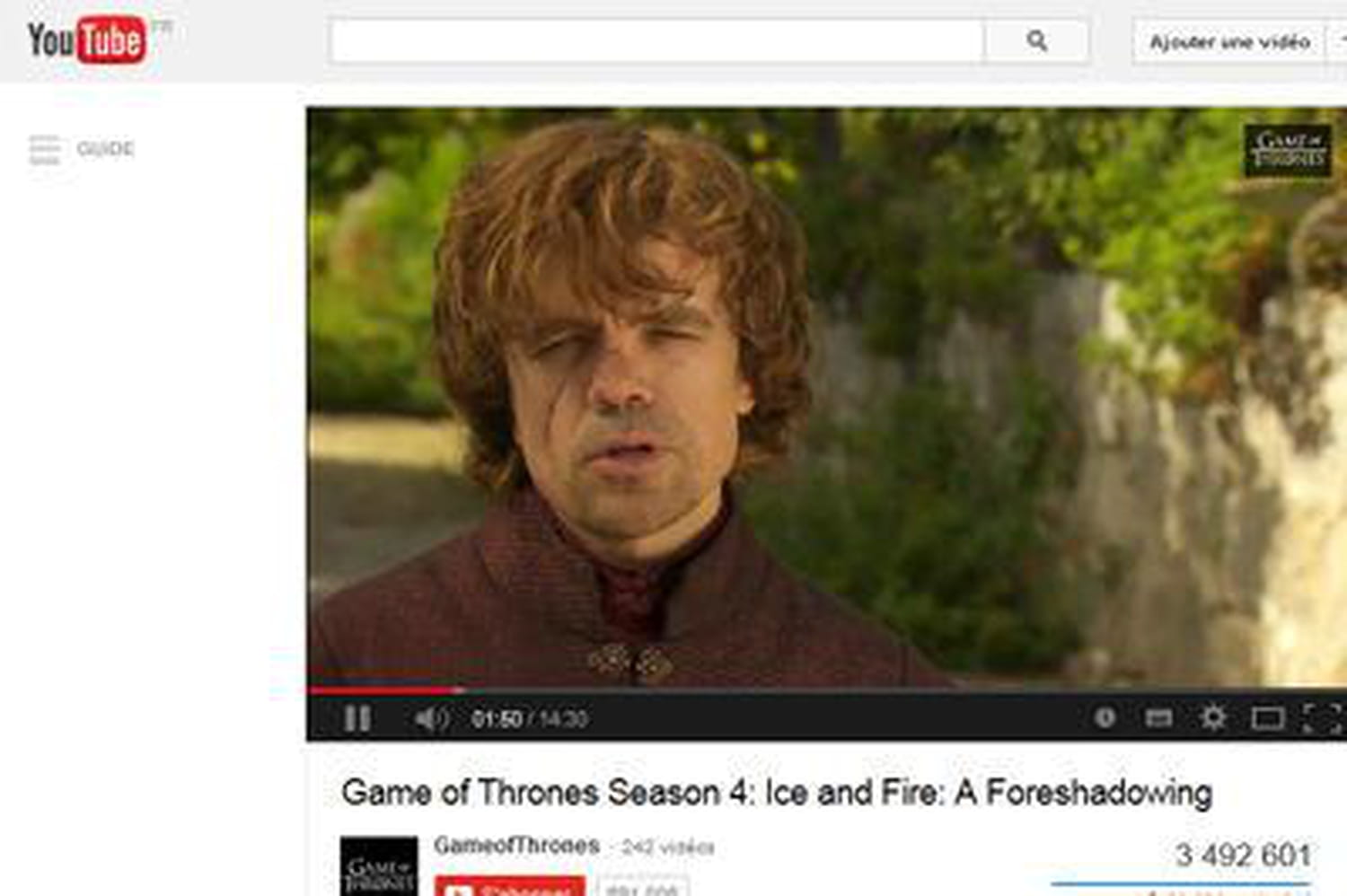 Une bande-annonce de 15 minutes pour la saison 4 de Game of Thrones