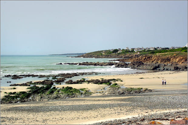 La plage de Magouero à Plouhinec (Morbihan)