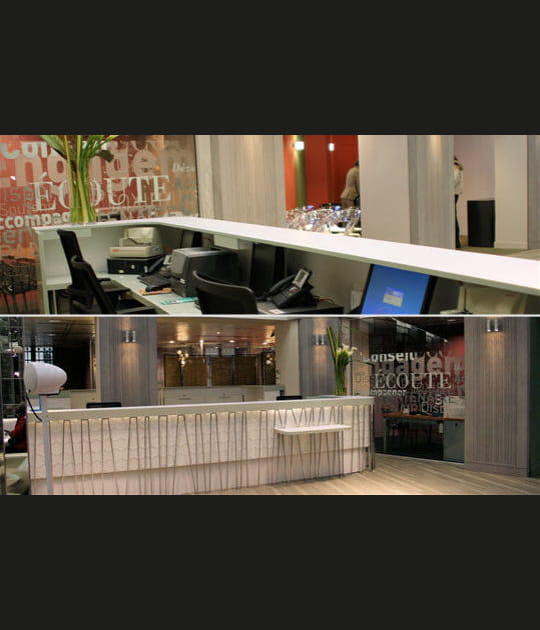 Le guichet bancaire du concept store de&nbsp;BNP&nbsp;Paribas