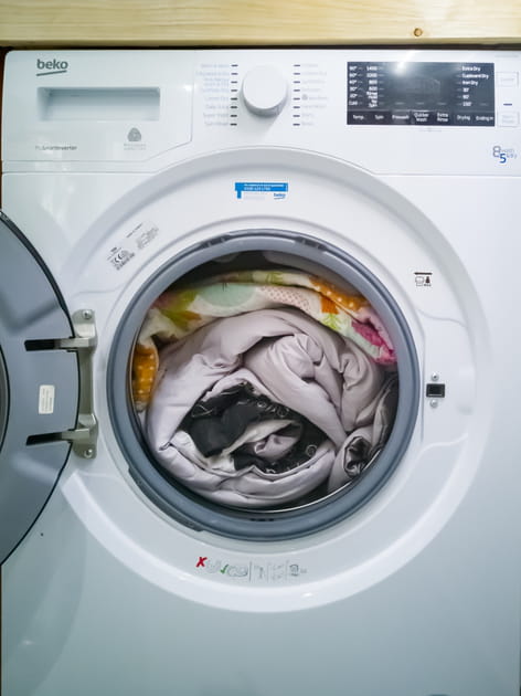 On ne met pas une couette dans le lave-linge