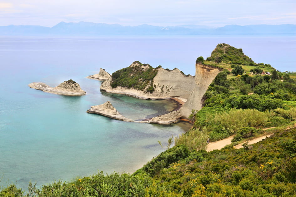Plage sauvage &agrave; Corfou