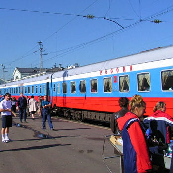 gare de départ du transsibérien : moscou
