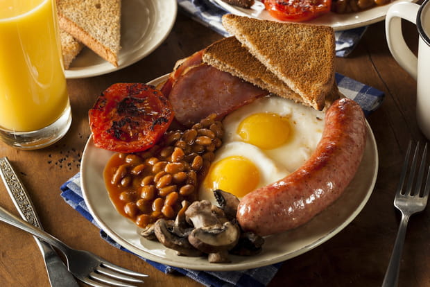 En Angleterre, le vrai "breakfast"