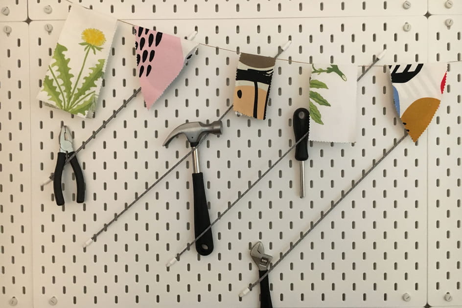Vos outils et accessoires DIY sur des panneaux