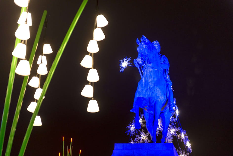 Les grandes bougies de la Place Bellecour