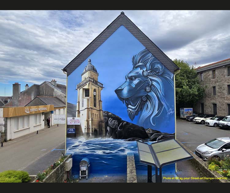 &quot;Coeur du L&eacute;on&quot;, une fresque de street art symbolique en Bretagne