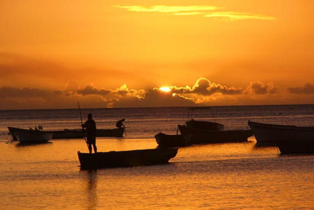 Coucher de soleil à Tamarin
