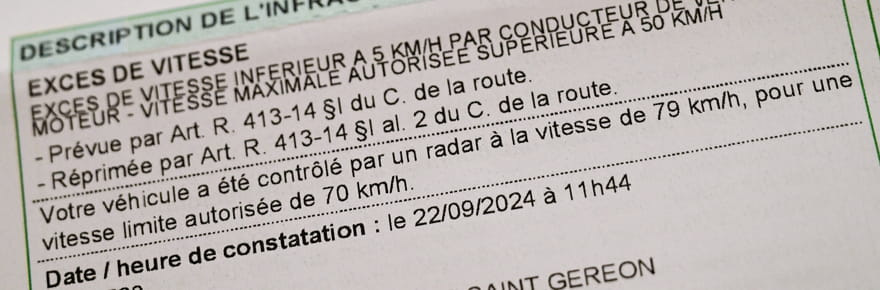 C'est l'erreur &agrave; ne surtout pas faire quand on re&ccedil;oit un PV pour exc&egrave;s de vitesse &ndash; elle peut vous co&ucirc;ter le permis de conduire