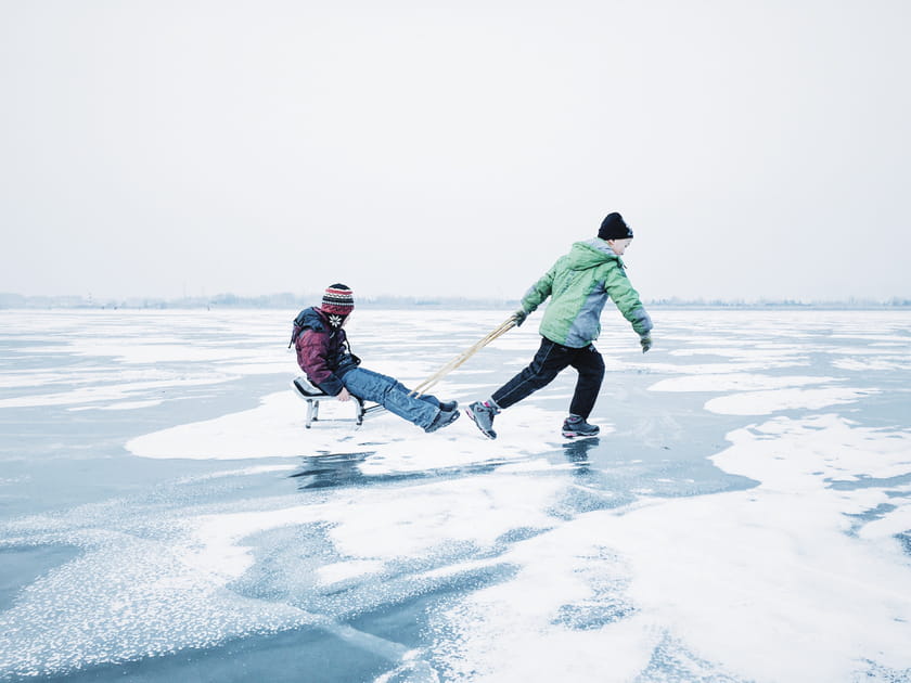 1er prix Enfants : Jeux sur la glace