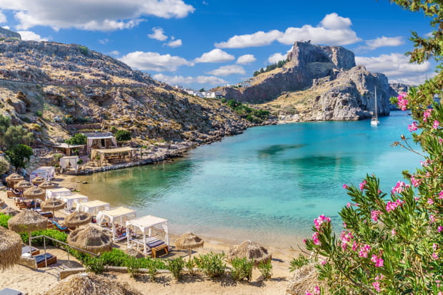La baie de Saint Paul à Rhodes