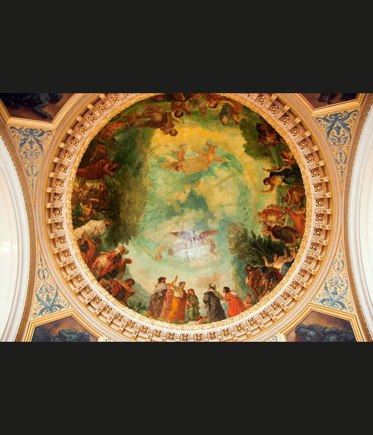Une d&eacute;coration sign&eacute;e Eug&egrave;ne Delacroix