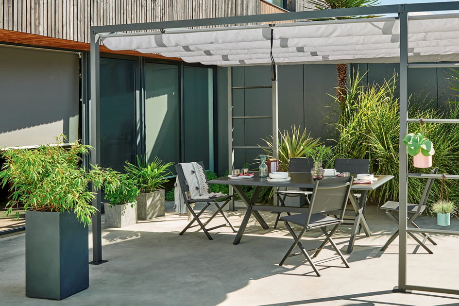 Une terrasse strucur&eacute;e