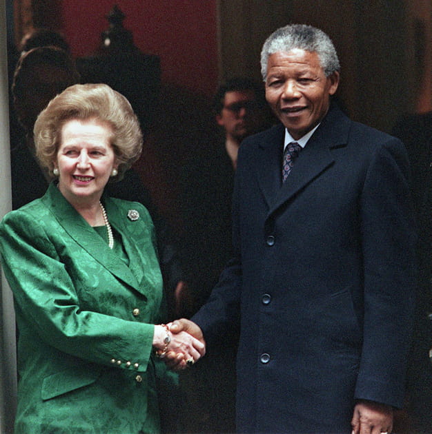 Avec Margaret Thatcher