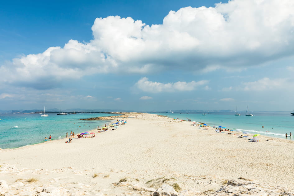La plage de Ses Illetes, &agrave; Formentera