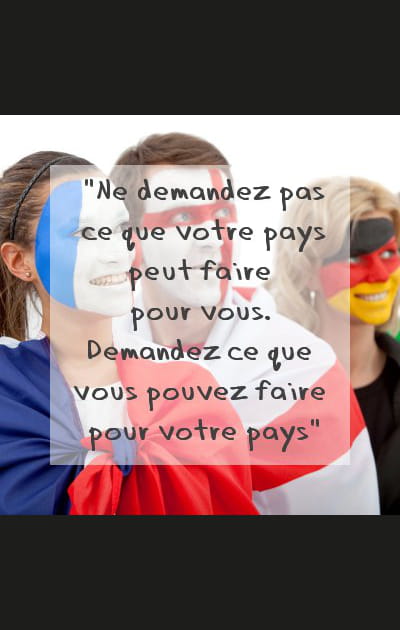 Pour son pays