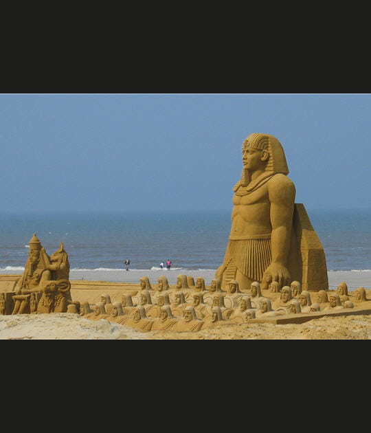 Le sable et l'&eacute;gypte au Touquet