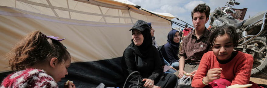 Les manifestations &agrave; Gaza, entre violences et f&ecirc;te bon enfant
