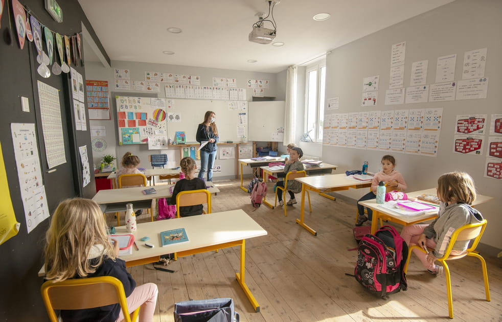 En classe