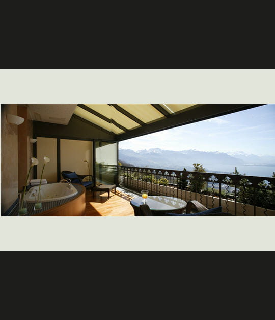 Bain avec vue sur le lac