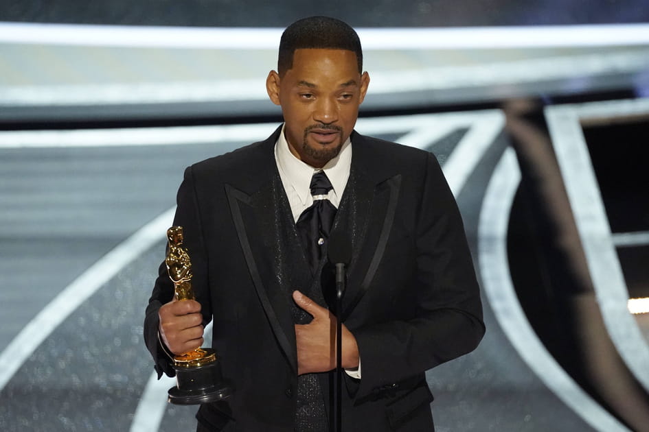 Will Smith en larmes en acceptant l'Oscar du meilleur acteur