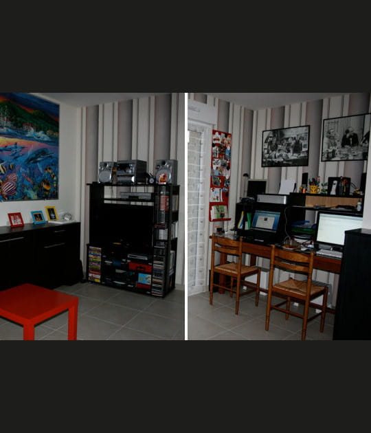 Le salon-bureau