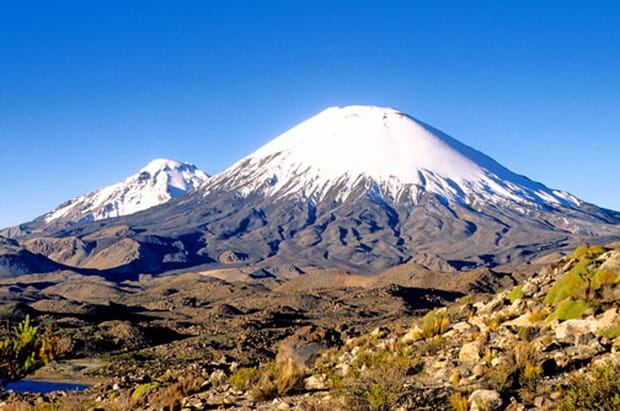 Le volcan Parinacota, côté Chili