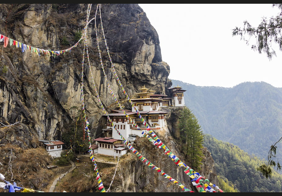 Le monast&egrave;re de Paro Taktsang, Bhoutan
