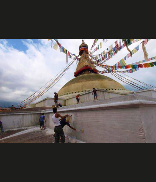 La grande stupa de&nbsp;Bodnath