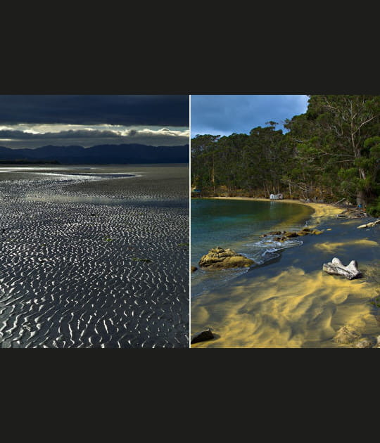 Golden Bay et Leask Bay