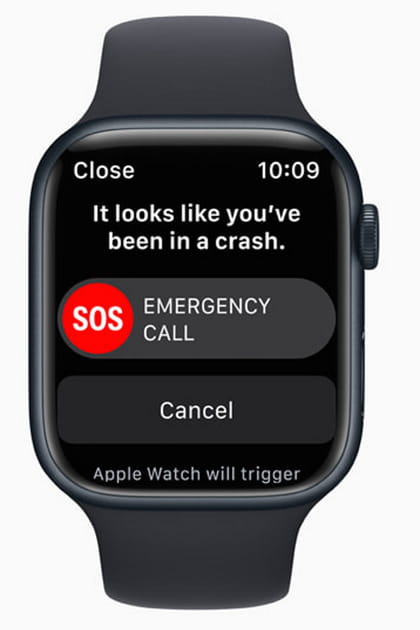 Apple Watch Series 8&nbsp;: elle d&eacute;tecte les accidents de la route graves