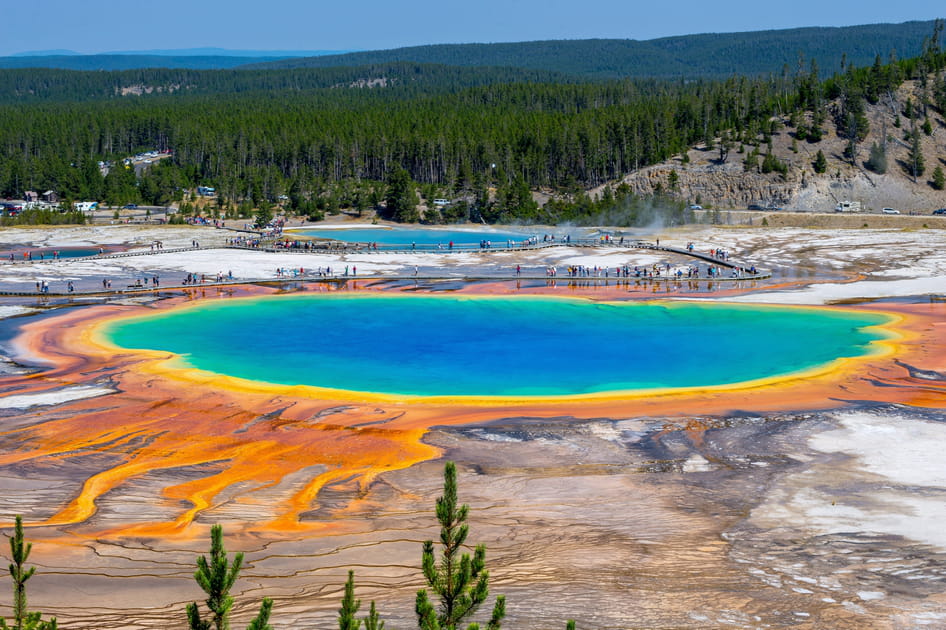 Grand Prismatic Spring, une merveille g&eacute;ologique