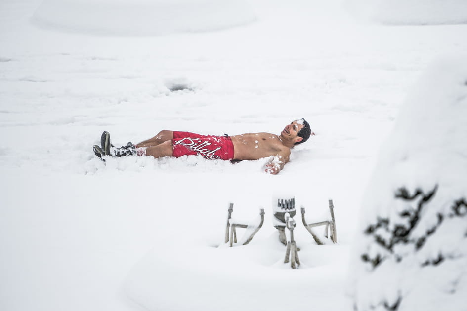Les images de la neige &agrave; Paris et en France