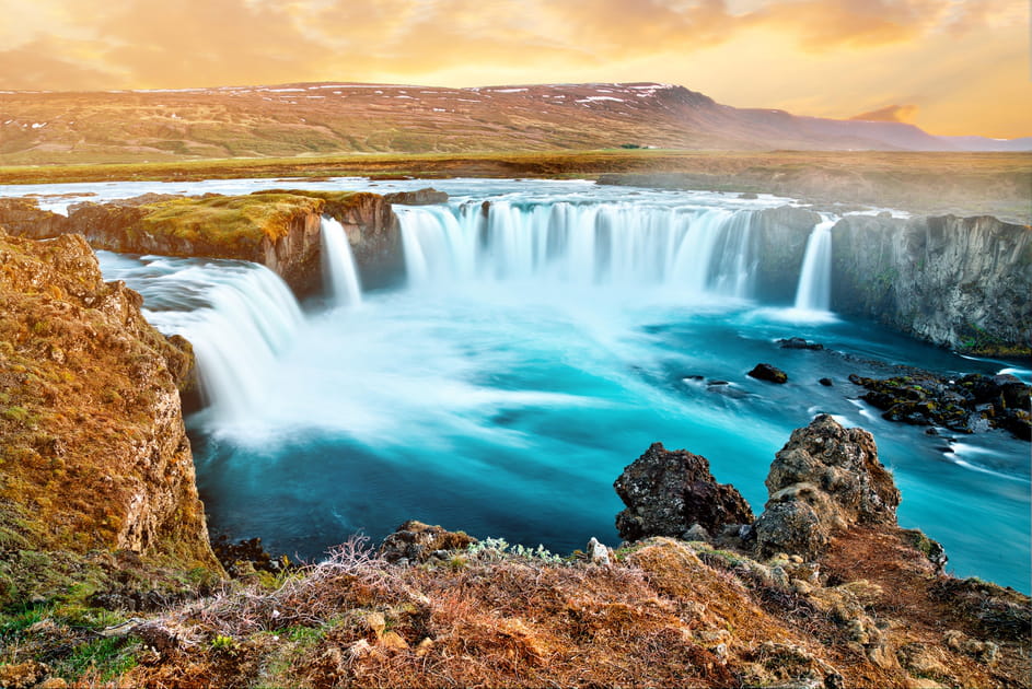 Islande, l'&icirc;le de feu et de glace en 20&nbsp;images&nbsp;: Godafoss