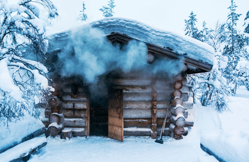 Se d&eacute;tendre dans un sauna traditionnel